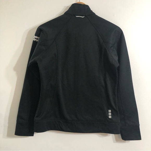 Women’s sweater  jacket smock neck zip up four pockets black. S/P - Picture 3 of 7